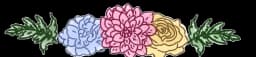 Hand-drawn floral arrangement